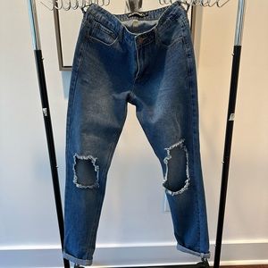 Knee-hole skinny fit jeans - size 30